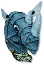 Big Earl rhino hand puppet